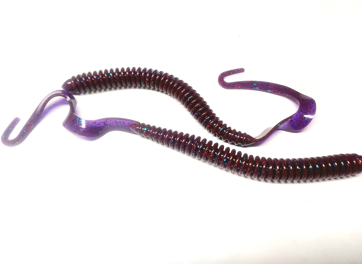 10 inch Ribbon tail worm. We call the Big Mo - Get Hooked Magic Baits