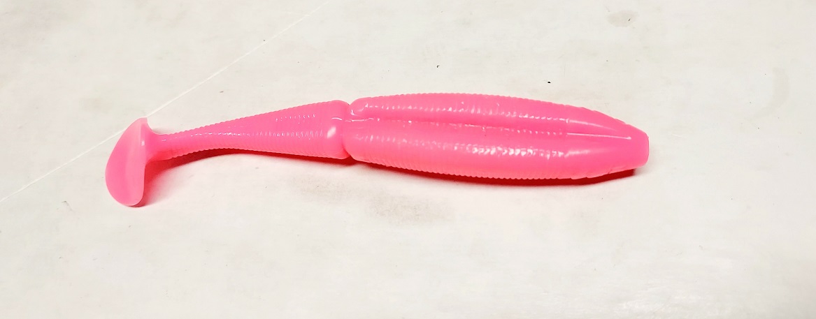 Swimbaits swimming jointed 3.54 inch soft plastic bait we call Blazing Fury  Jr - Get Hooked Magic Baits
