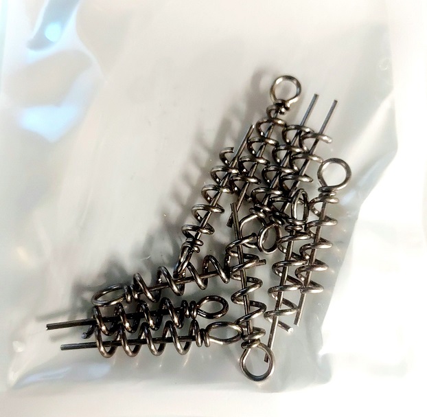 Screw in lock springs in 5 sizes. Steel screw in locks - Get Hooked Magic  Baits
