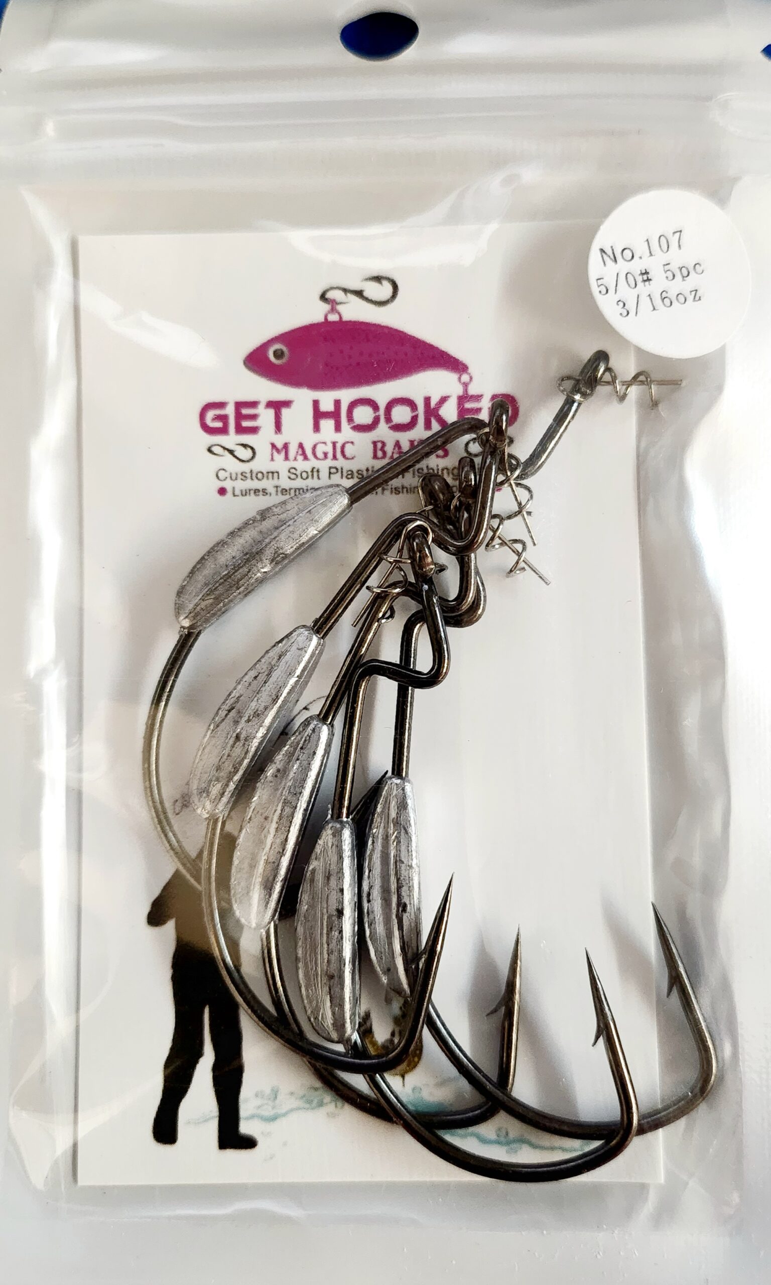 Weighted spring lock hooks - Get Hooked Magic Baits